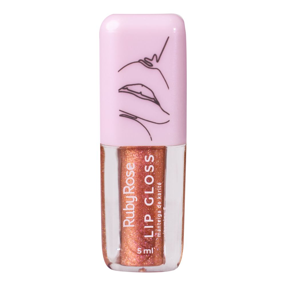 Ruby Rose Lip Gloss Cor Bonfire - 5ml