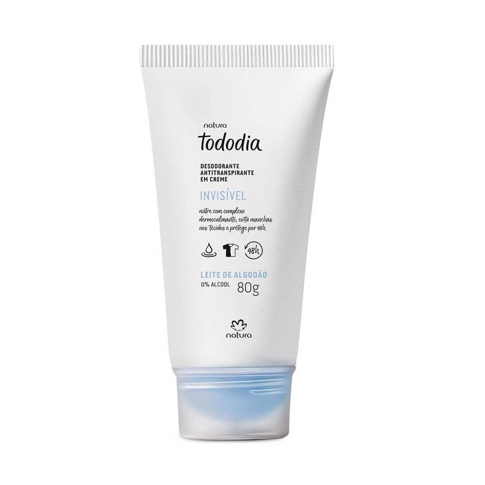 Natura Tododia Desodorante Antitranspirante em Creme Leite de Algodão - 80g