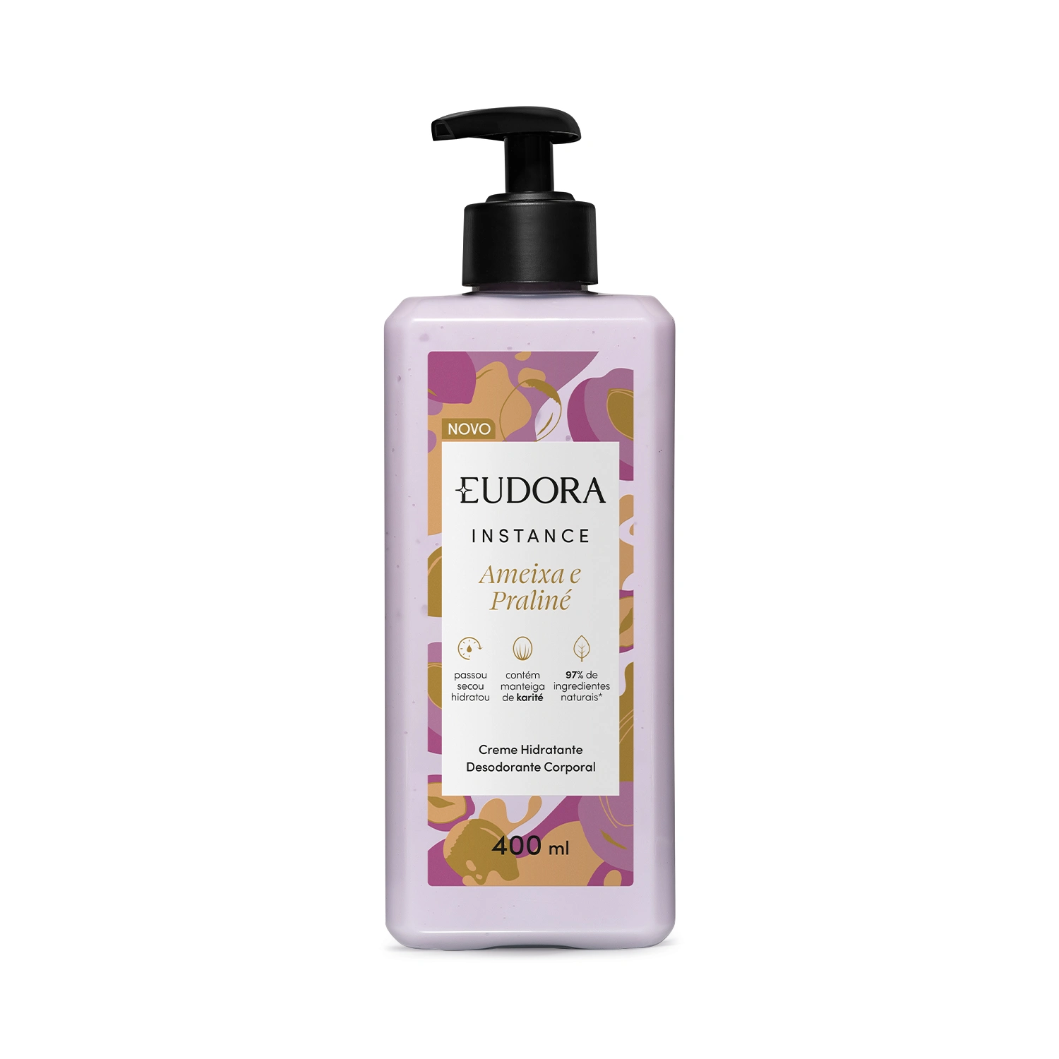 Eudora Instance Hidratante Corporal Ameixa e Praliné - 400ml