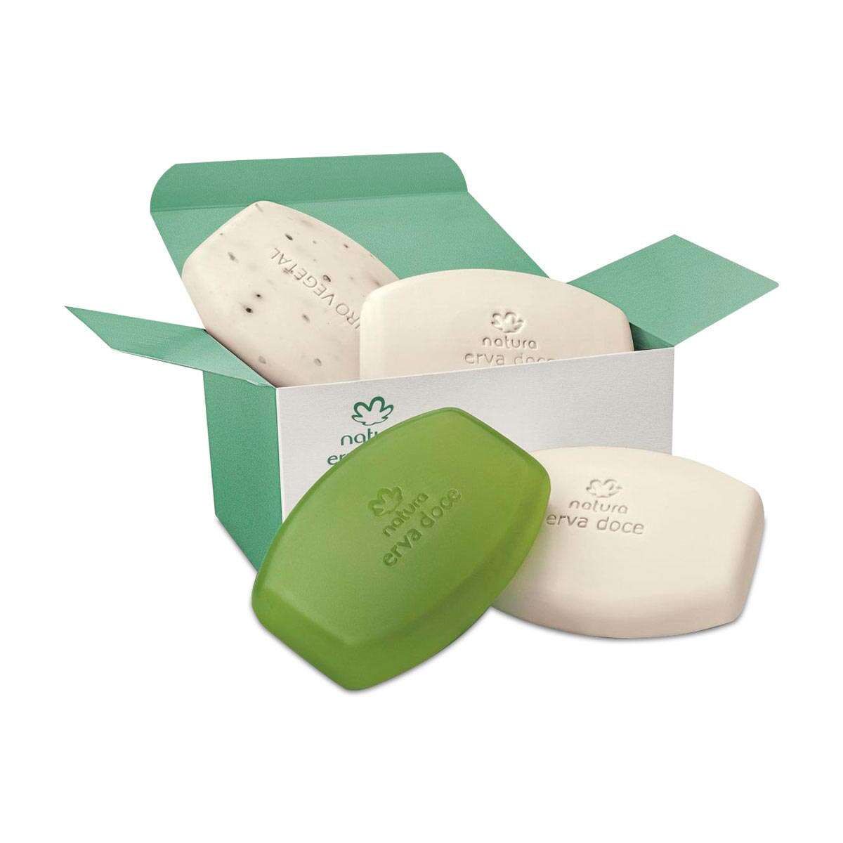 Natura Tododia Sabonete em Barra Erva Doce Sortidos - 4 unidades