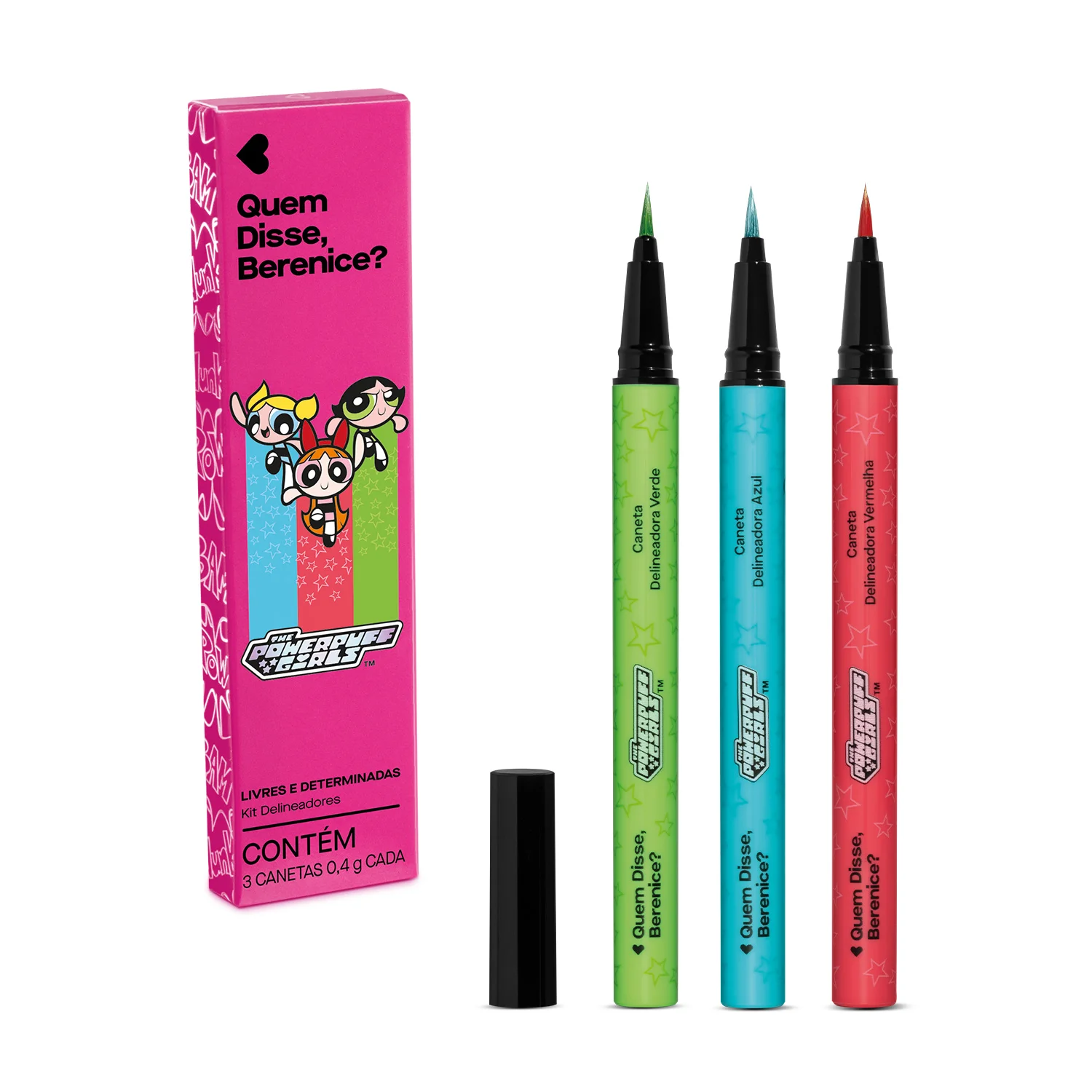 Quem Disse, Berenice? Kit Delineadores Meninas Super Poderosas - 3 itens