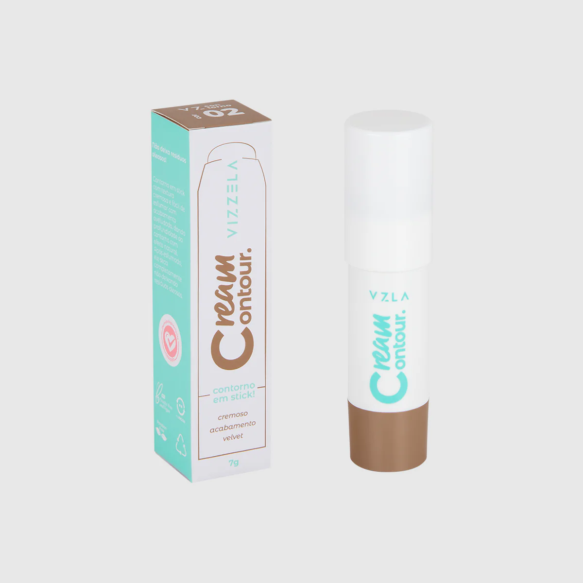 Vizzela Cream Contour Stick Cor 2 - 7g