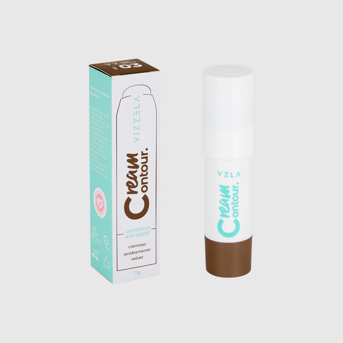 Vizzela Cream Contour Stick Cor 3 - 7g