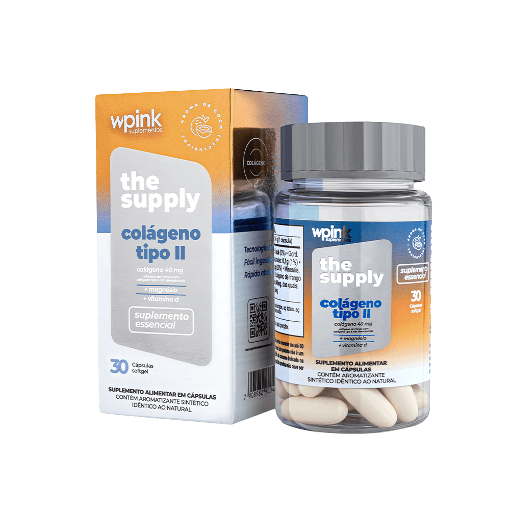 We Pink The Supply Colágeno Tipo II - 30 cápsulas softgel