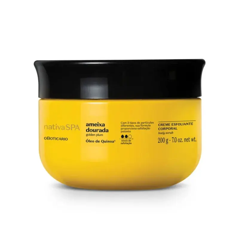 OBoticário Nativa SPA Creme Esfoliante Corporal Ameixa Dourada - 200g