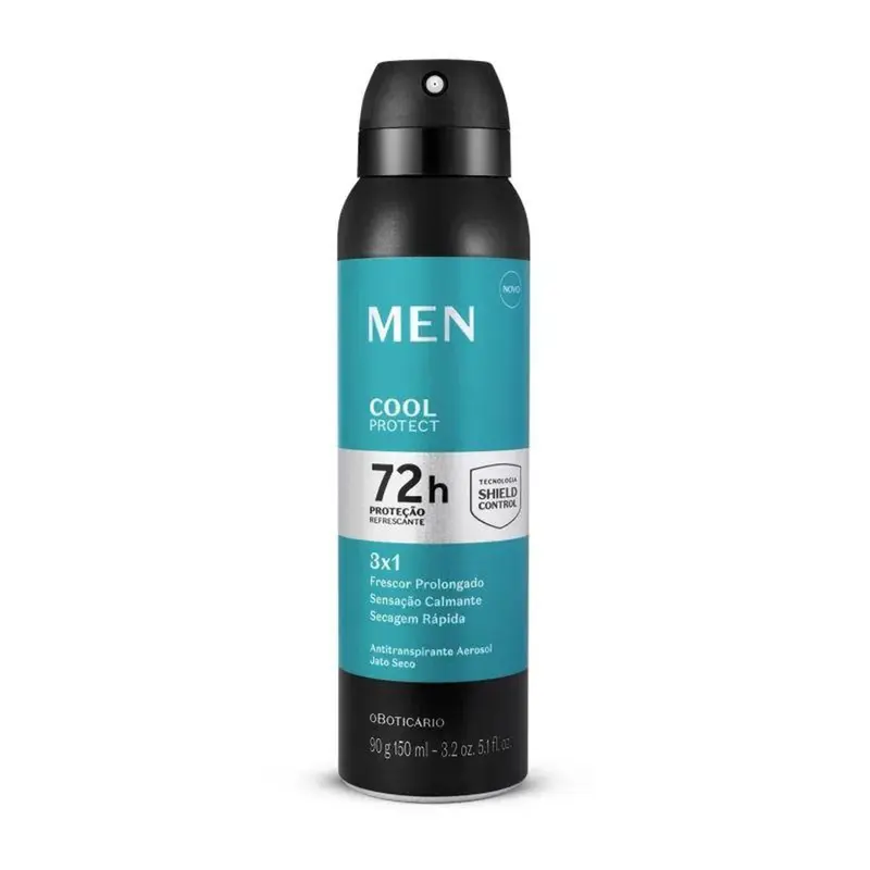 OBoticário Desodorante Antitranspirante Aerosol Men Cool Protect - 90g
