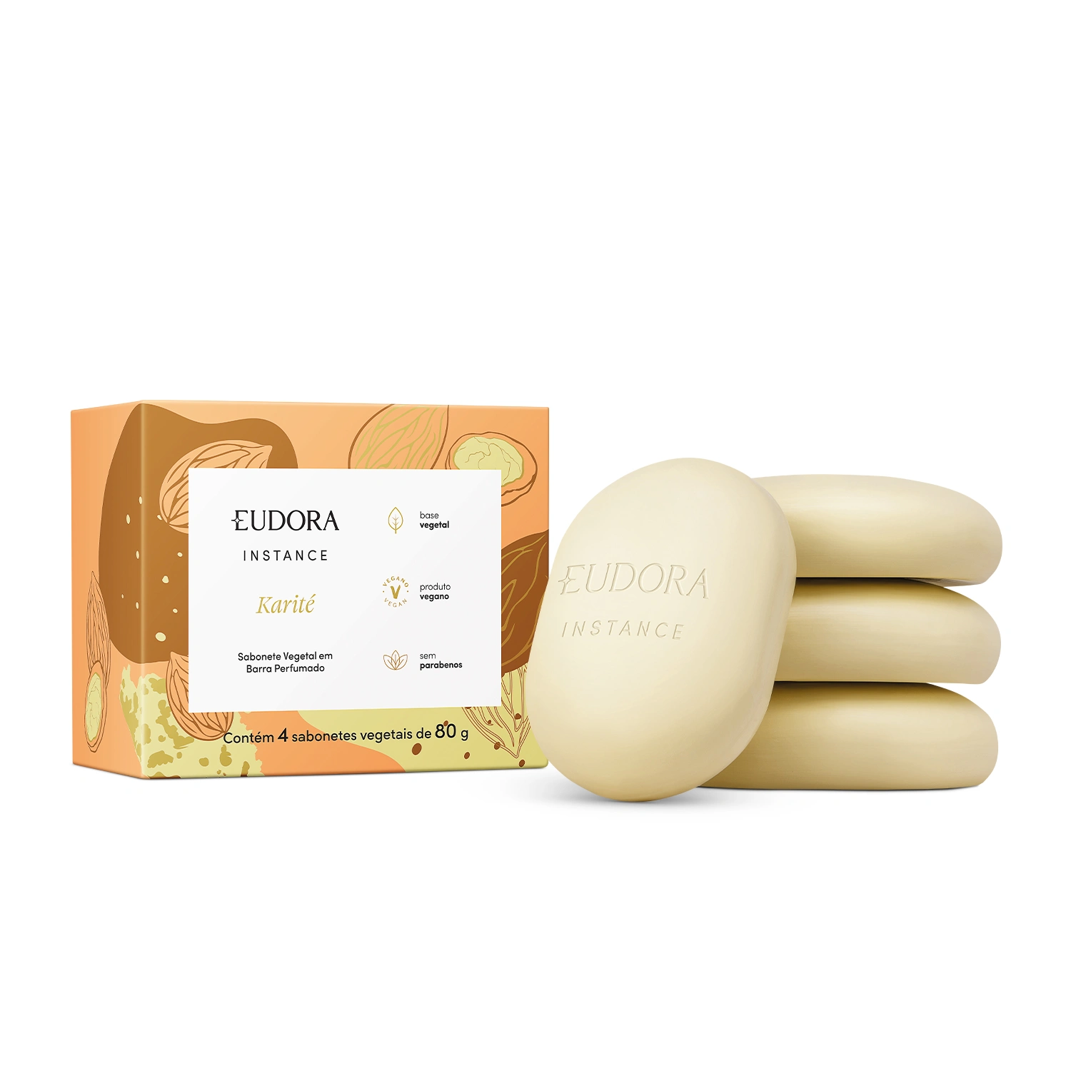 Eudora Instance Sabonete em Barra Karité - 4 unidades