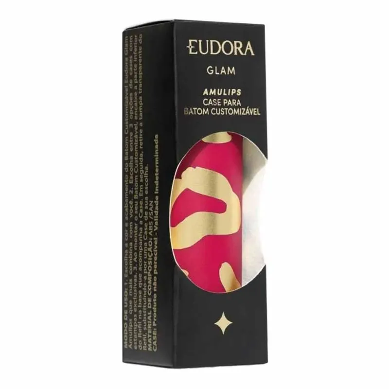 Eudora Glam Amulips Case para Batom Customizável