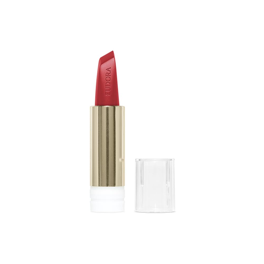 Eudora Glam Amulips Refil Batom Customizável Matte Cor Vermelho Coragem - 3,4g