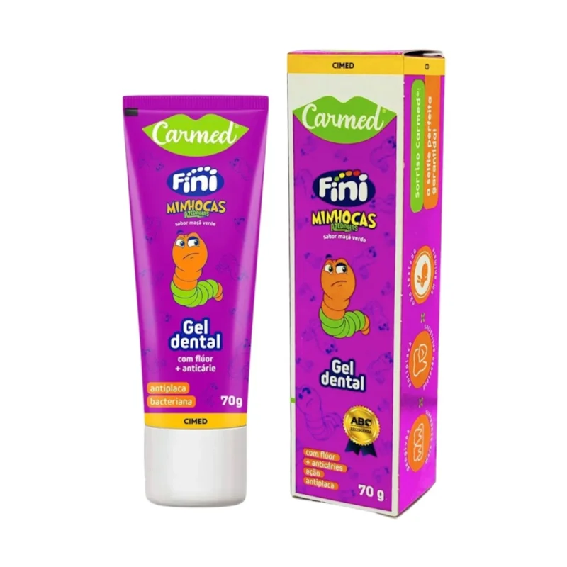 Carmed Gel Dental Fini Minhocas - 70g