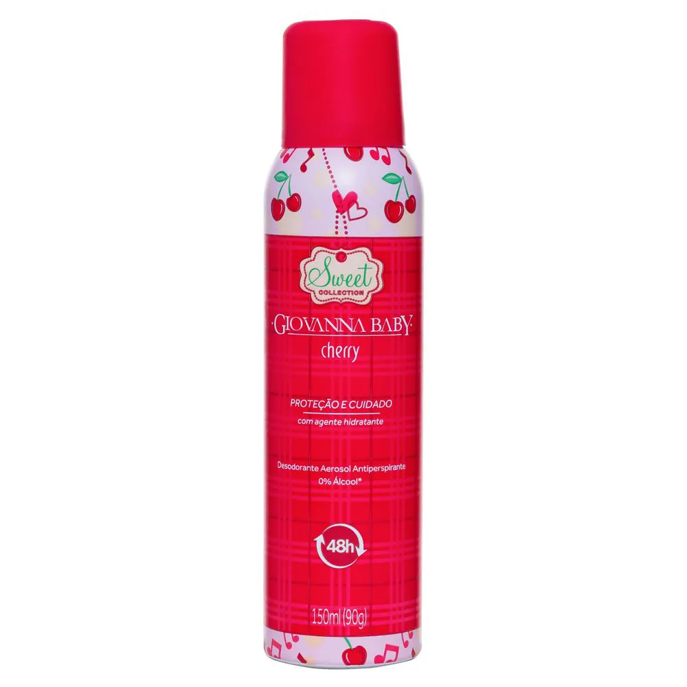 Giovanna Baby Desodorante Antitranspirante Aerosol Cherry - 150ml