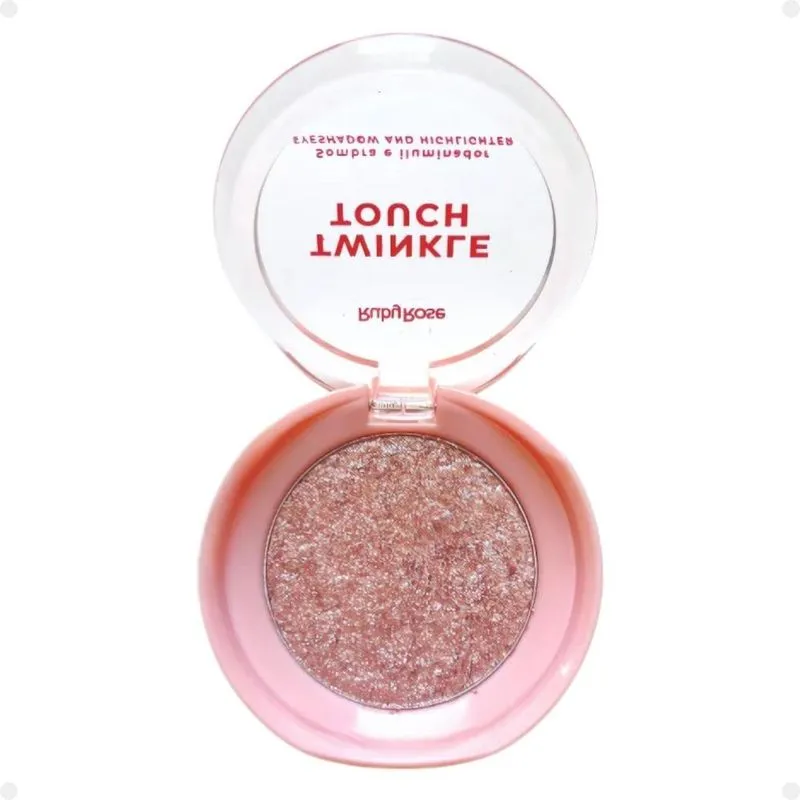Ruby Rose Twinkle Touch Sombra e Iluminador Cor Pink Luster - 6g