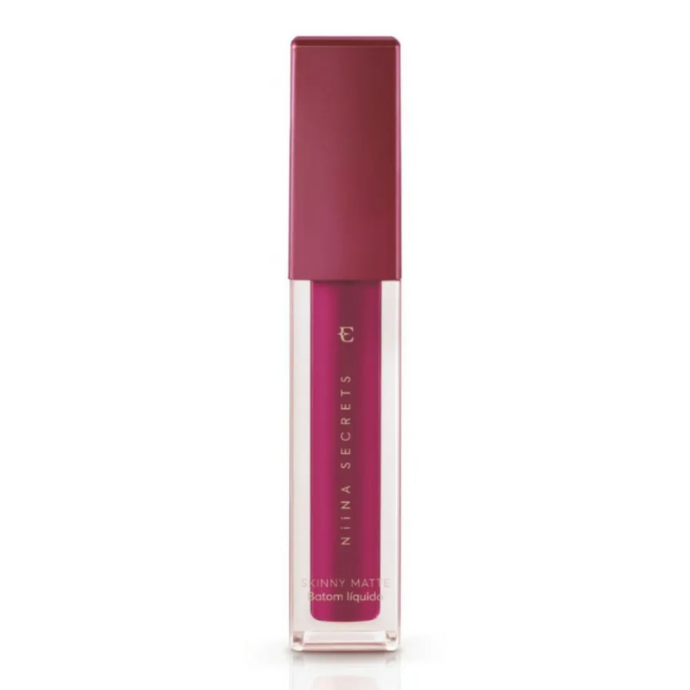 Niina Secrets Batom Líquido Skinny Matte Cor Pink Peônia - 5ml