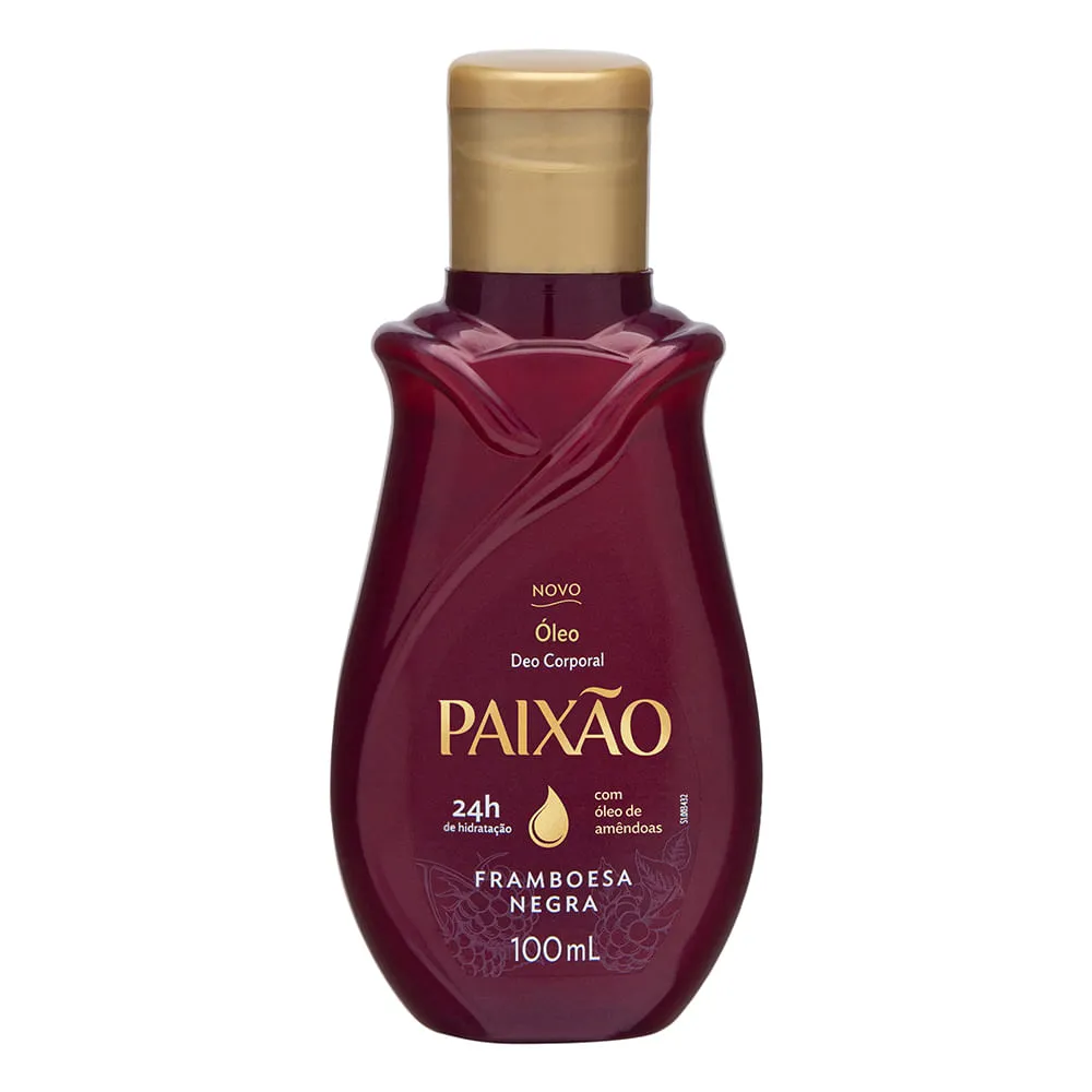 Paixão Óleo Corporal Framboesa Negra - 100ml