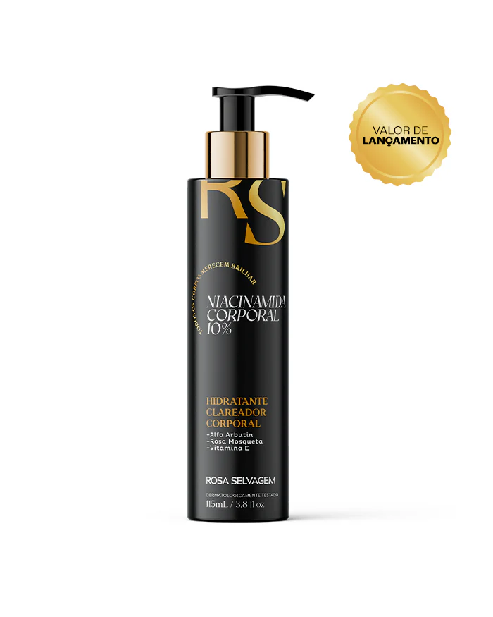Rosa Selvagem Hidratante Clareador Corporal Niacinamida 10% - 115ml