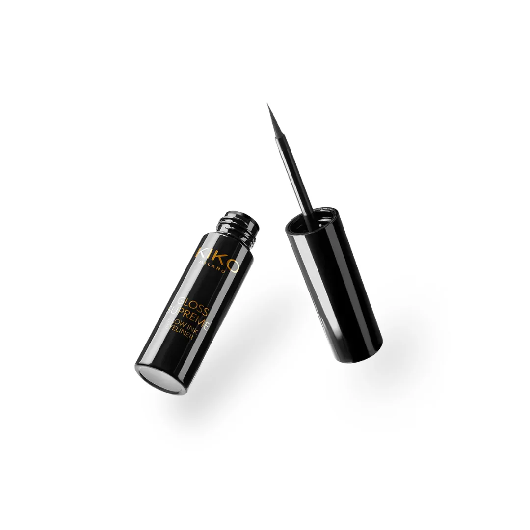 Kiko Milano Glow Ink Eyeliner Gloss Supreme Cor 4 Shadow Noir - 2,8ml