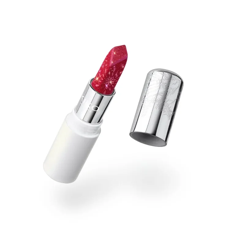 Kiko Milano Snow Kissed Holiday Sparkly Peaks Lipstick Cor 3 Red-Y To Sleigh - 3,5g