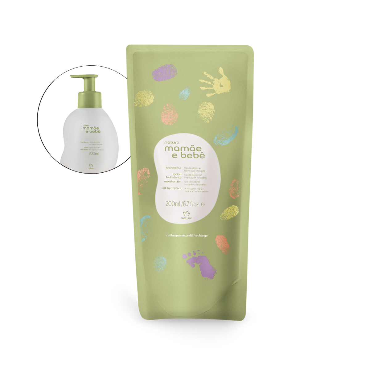 Natura Mamãe e Bebê Refil Hidratante - 200ml
