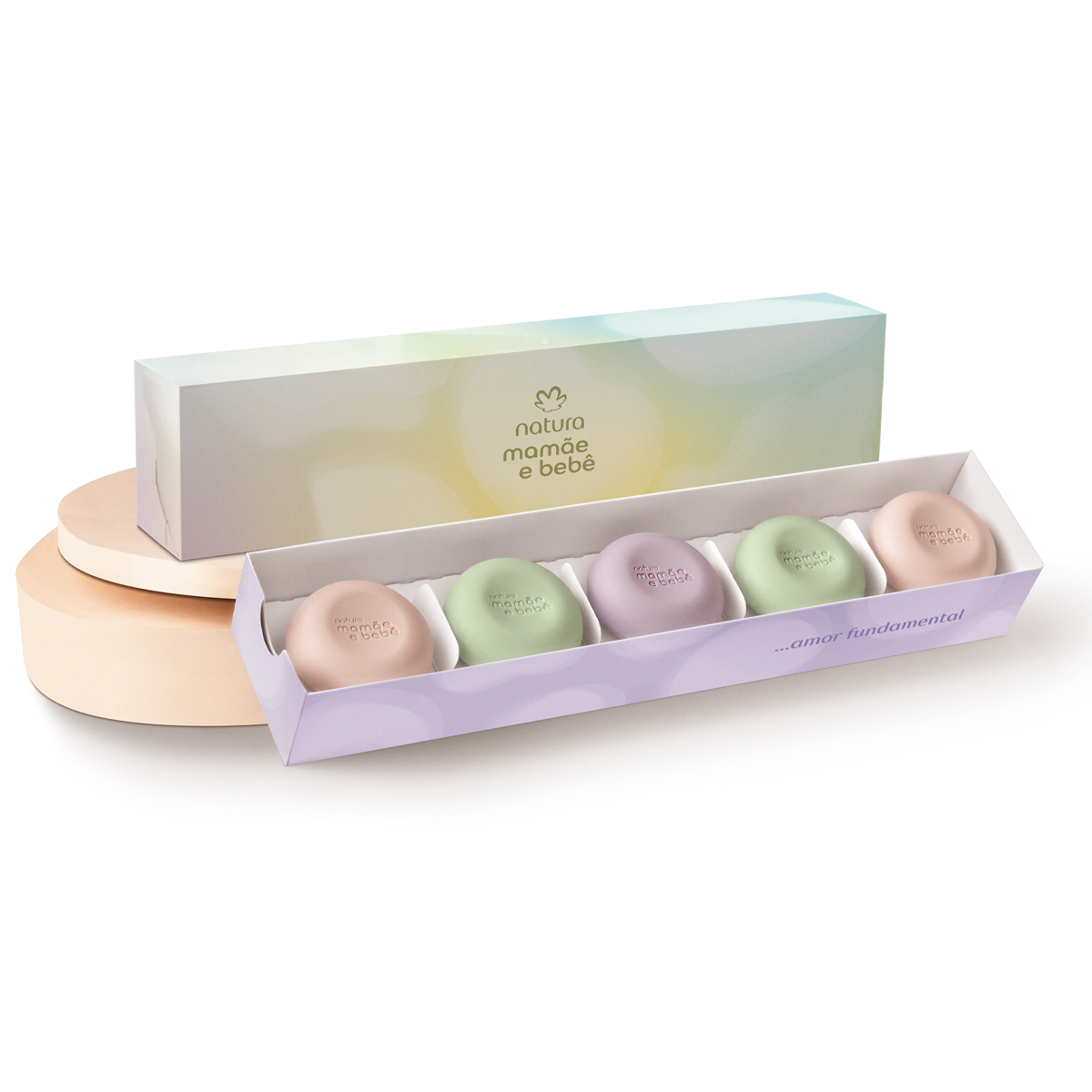 Natura Mamãe e Bebê Kit Mini Sabonetes em Barra Sortidos - 5 unidades