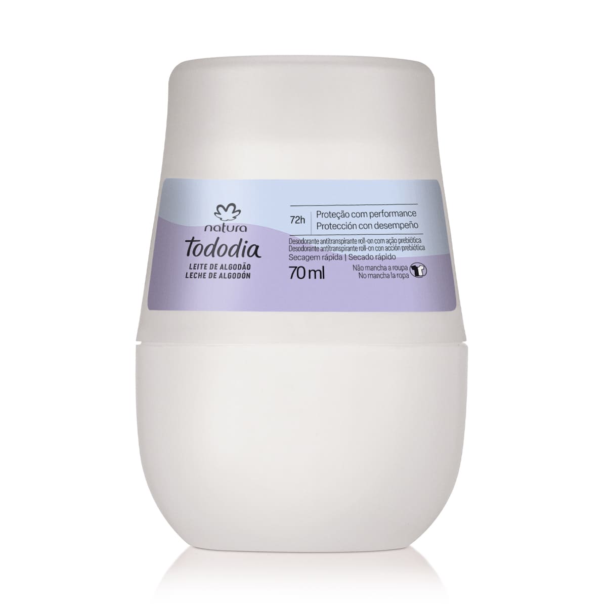 Natura Tododia Desodorante Antitranspirante Roll-on Leite de Algodão - 70ml