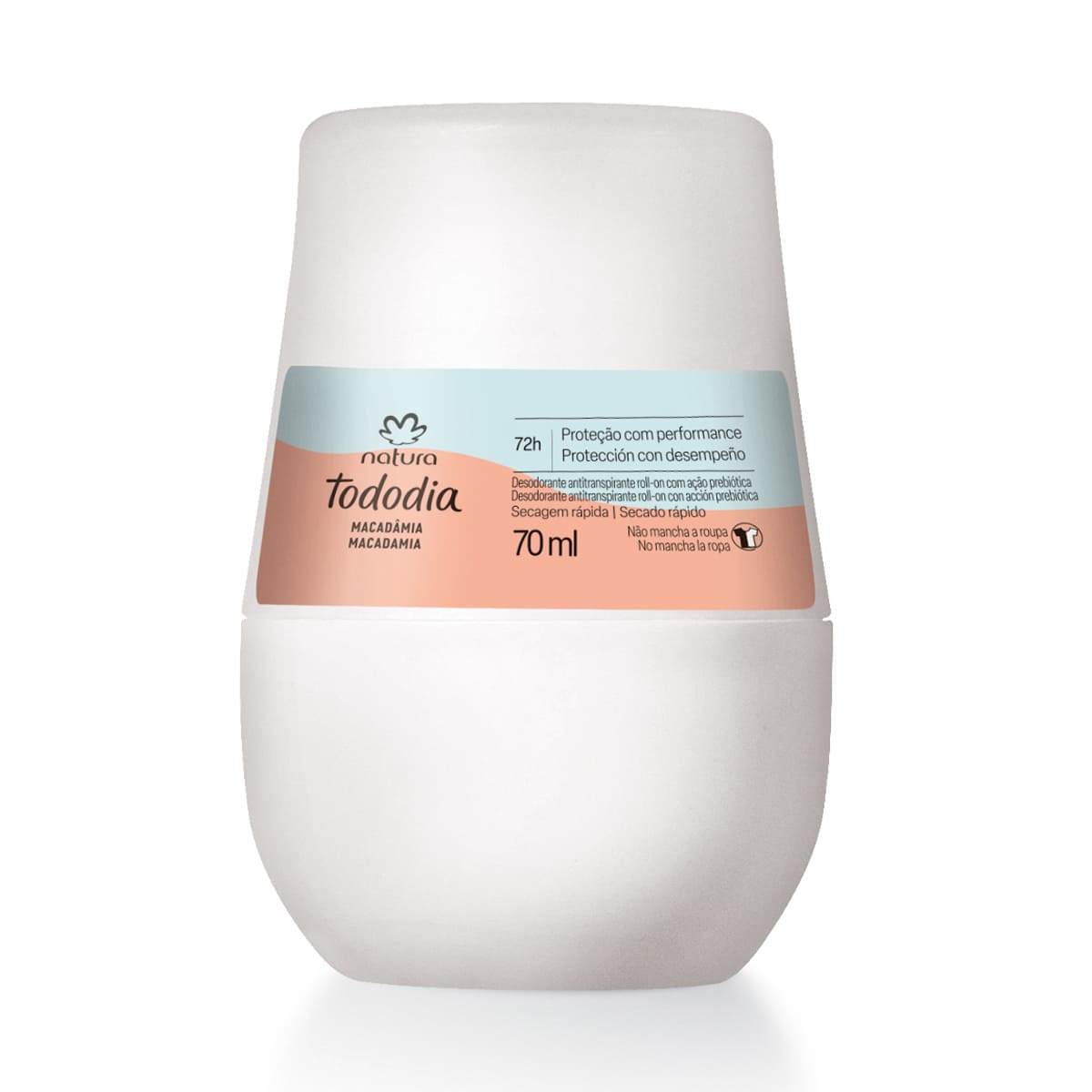 Natura Tododia Desodorante Antitranspirante Roll-on Macadâmia - 70ml