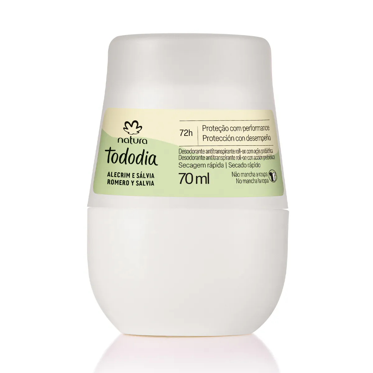Natura Tododia Desodorante Antitranspirante Roll-on Alecrim e Sálvia - 70ml