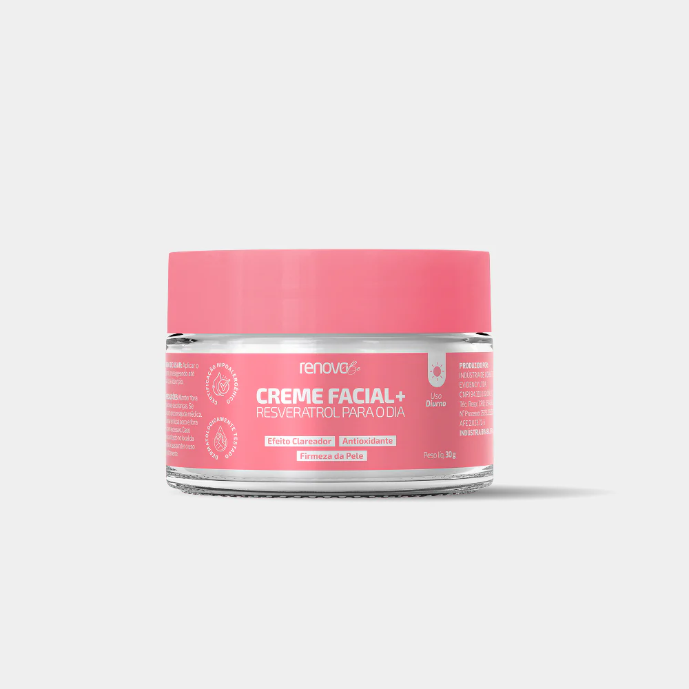 RenovaBe Creme Facial + Resveratrol Para o Dia - 30g