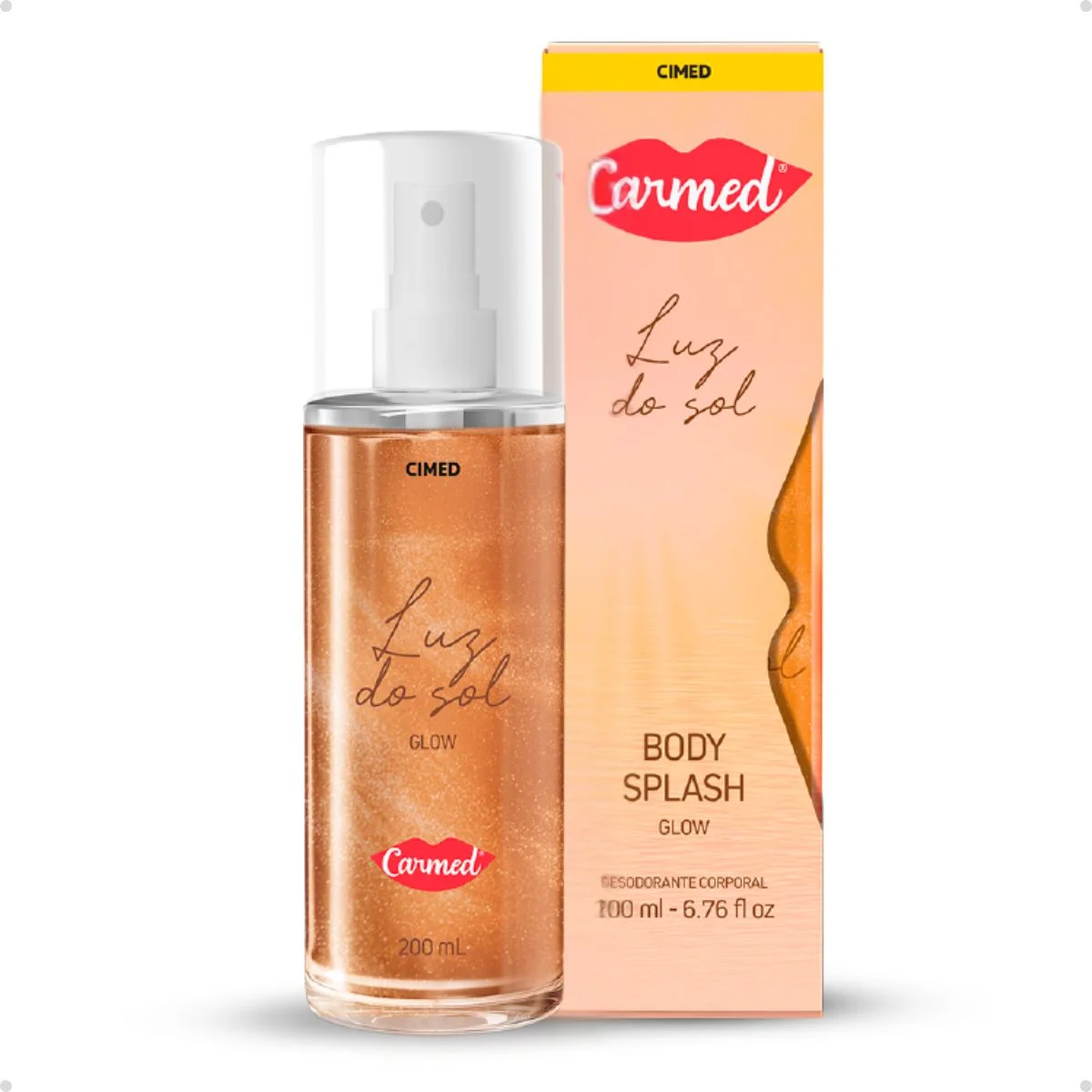 Carmed Body Splash Glow Luz do Sol - 200ml