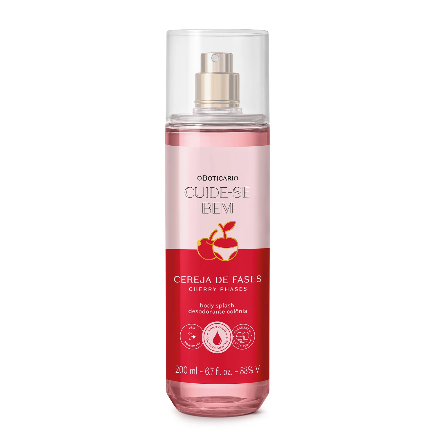 OBoticário Cuide-se Bem Body Splash Cereja de Fases - 200ml