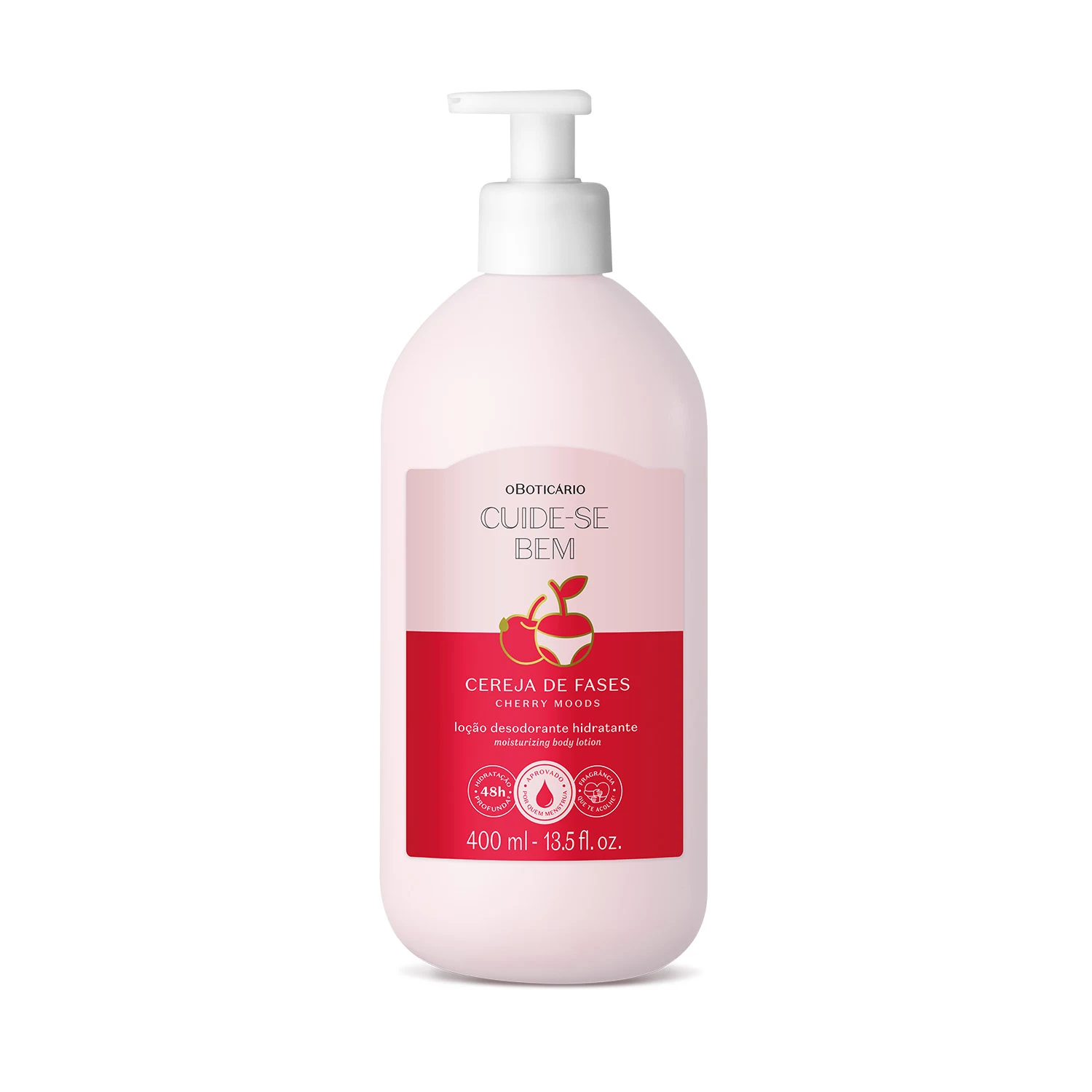 OBoticário Cuide-se Bem Hidratante Corporal Cereja de Fases - 400ml