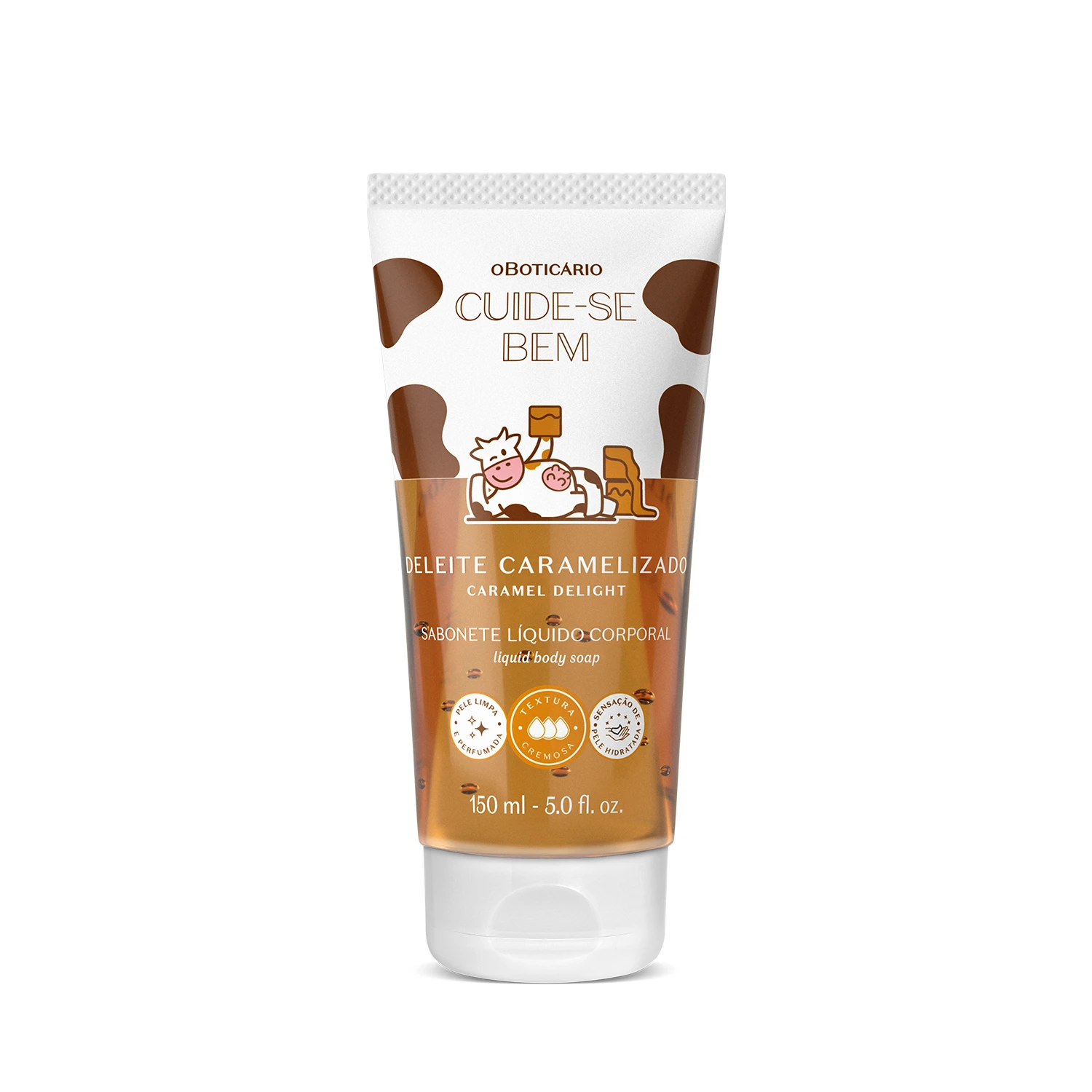 OBoticário Cuide-se Bem Sabonete Líquido Corporal DeLeite Caramelizado - 150ml