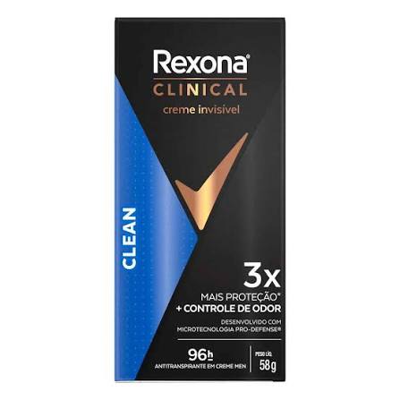 Rexona Clinical Men Desodorante Antitranspirante em Creme - 58g